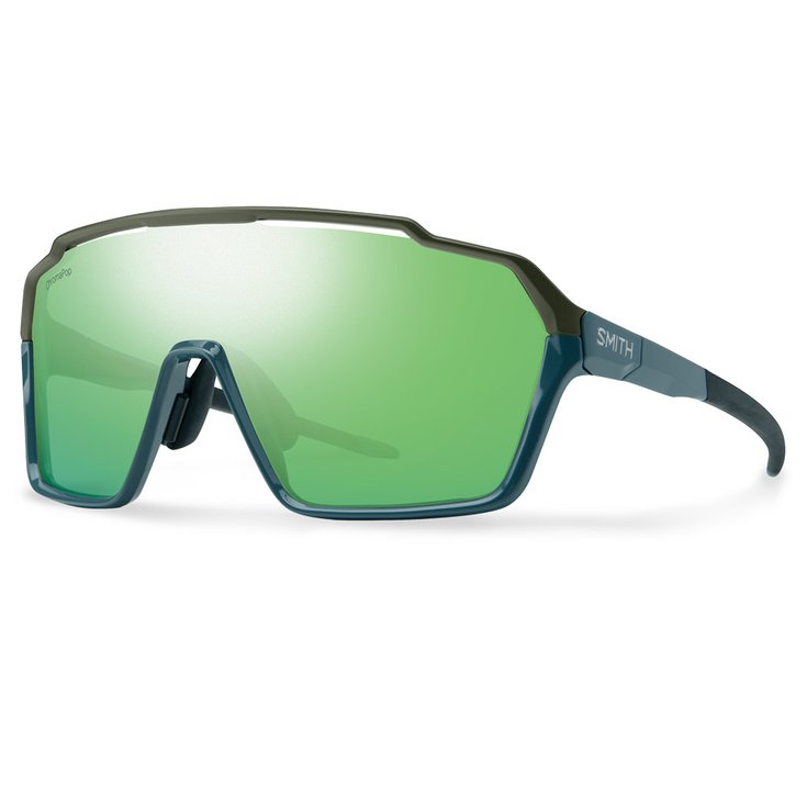 Smith Sunglasses Shift XL Mag Stone Moss Chromapop Green Mirror Overview