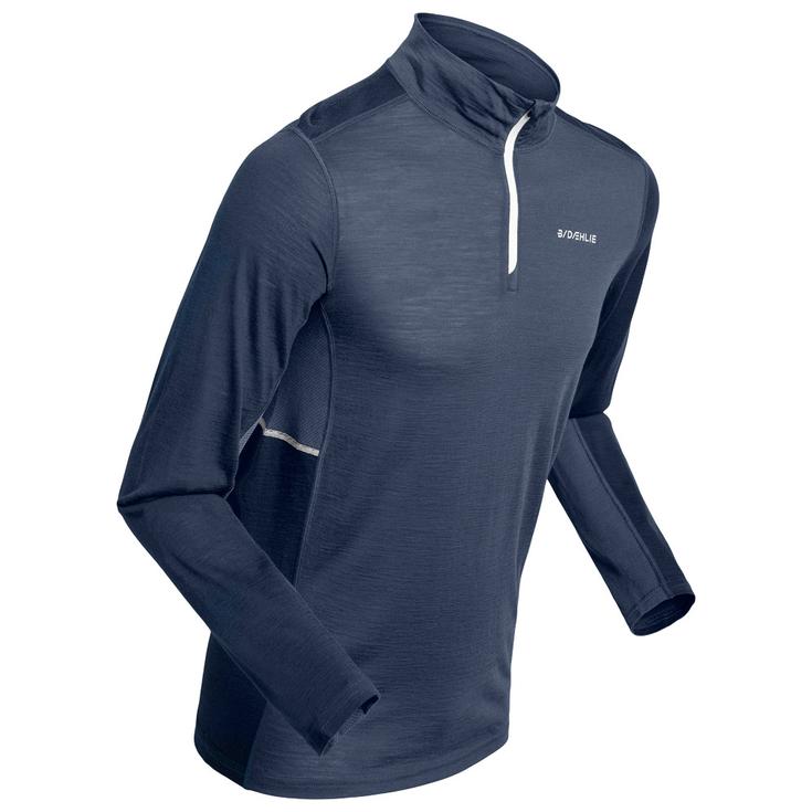 Bjorn Daehlie Polar Warm Wool Half Zip Dark Denim Presentación