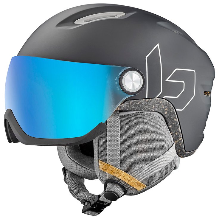 Bollé Casque visière V-Atmos Black Matte Photochromic Blue Présentation