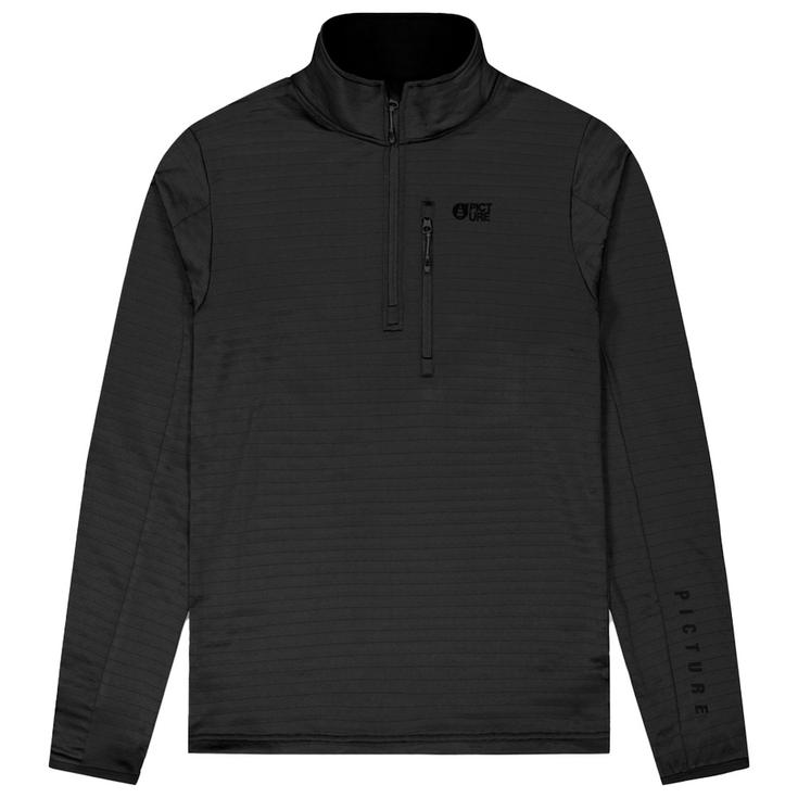 Picture Fleece Bake M's 1/4 Grid Black Overview