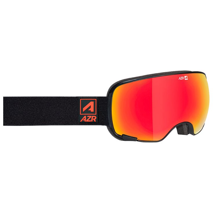 AZR Goggles Fusion Otg Noire Mate Full Orange Multicouche + Jaune Overview