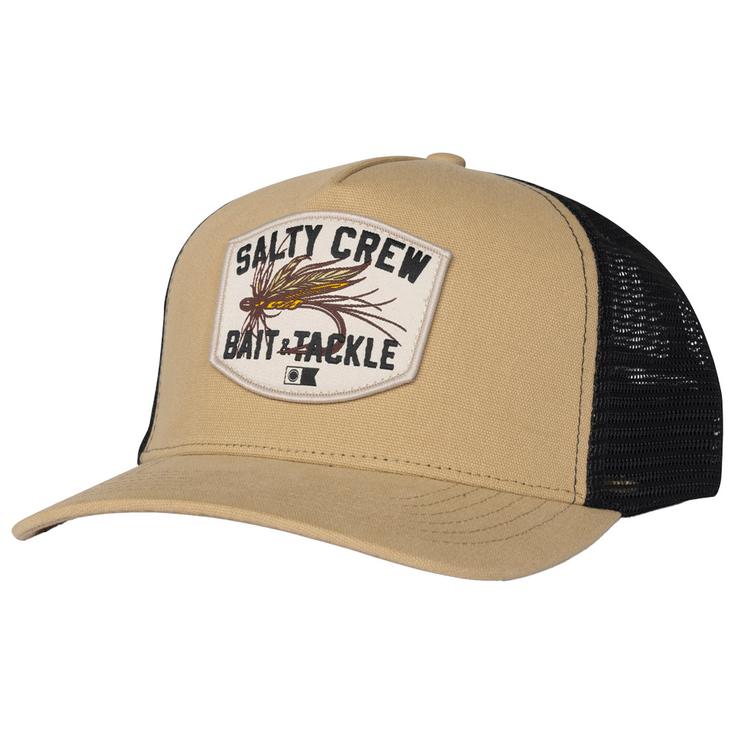 Salty Crew Cap Fishing Co Trucker Khaki Overview