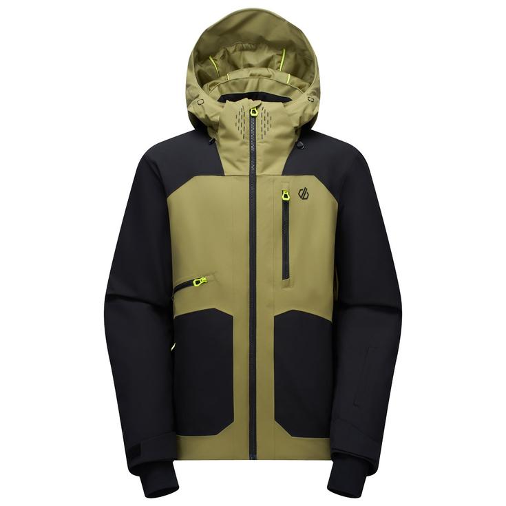 DARE2B Ski Jacket Baseplate IV Black Martini Olive Overview