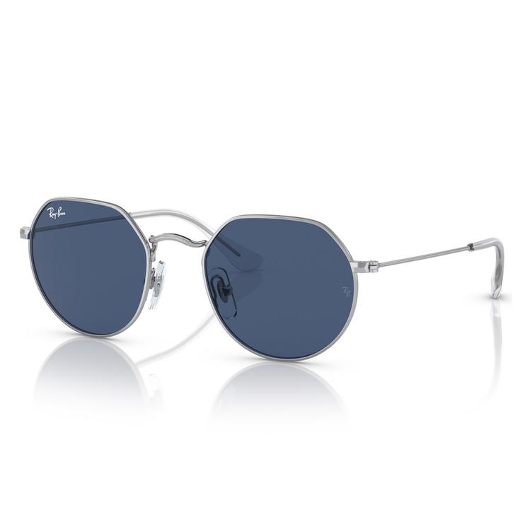Ray Ban Gafas Jack Kids Polished Silver Dark Blue Presentación