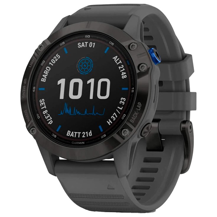 Garmin Horloge GPS Fenix 6 Pro Solar Edition Black Ardoise Voorstelling
