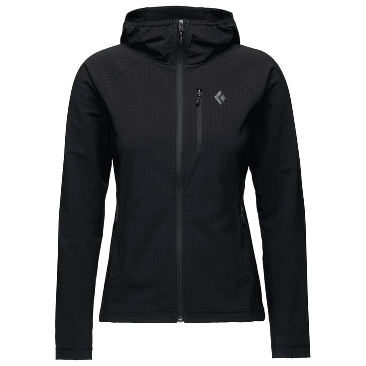 Black Diamond Fleece W Coefficient Storm Full Zip Black Voorstelling