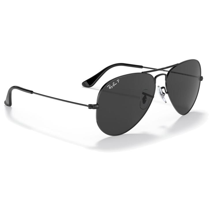 Ray Ban Gafas RB3025 Aviator Polished Black Total Black Polar Keypoints Ray Ban Gafas RB3025 Aviator Polished Black Total Black Polar Keypoints