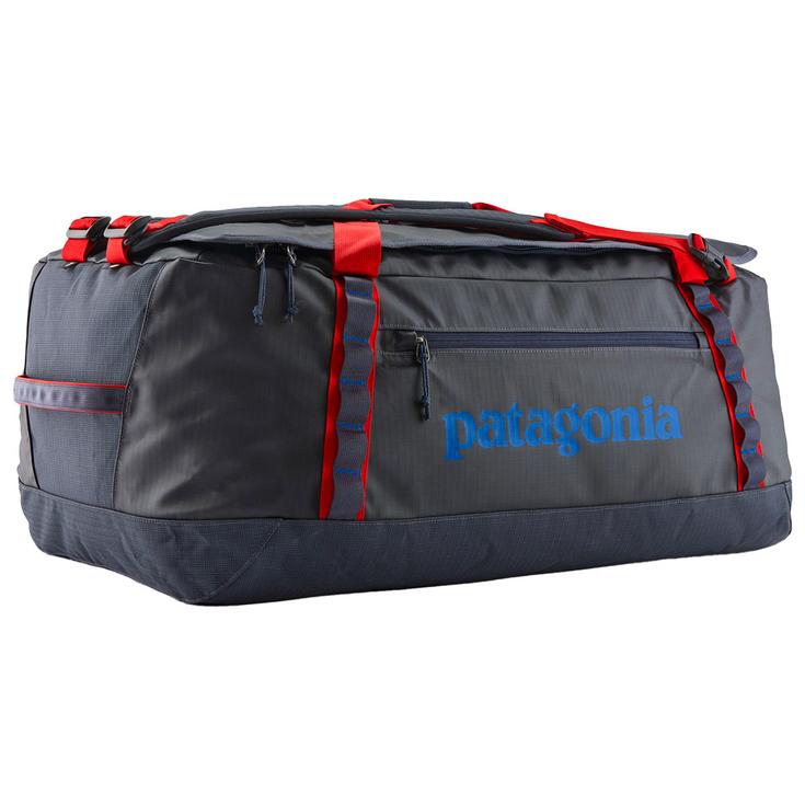 Patagonia Duffel Black Hole Duffel 70L Smolder Blue Amanita Red Voorstelling