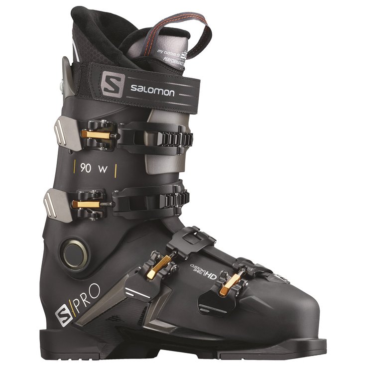 Salomon Chaussures de Ski S/pro 90 W Black Belluga Gold Présentation