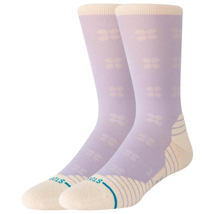 Stance Calcetines Perf Run Womens Crew Mid Cushion Sock Latta Lilac Presentación