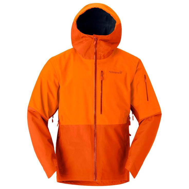 Norrona Skijassen Lofoten Gore-Tex Jkt Gold Flame Voorstelling