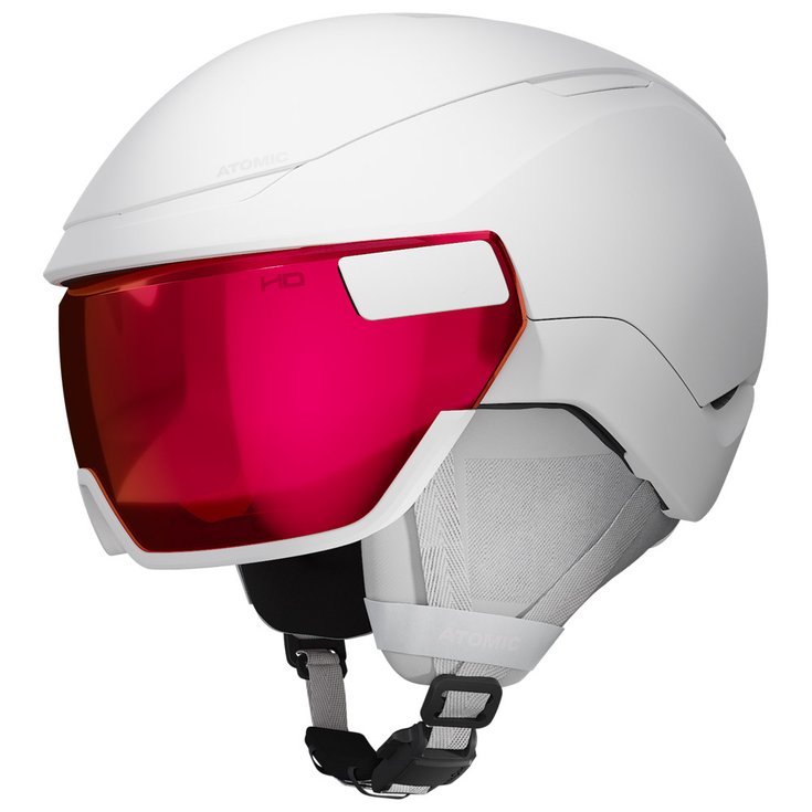 Atomic Revent Gt Amid Visor Hd White Leather Red 