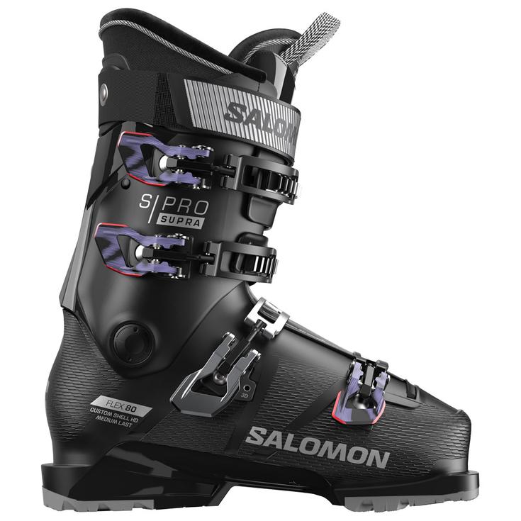 Salomon Skischuh S/Pro Supra 80 W Gw Black Silver Metal Sweet Lavender Präsentation