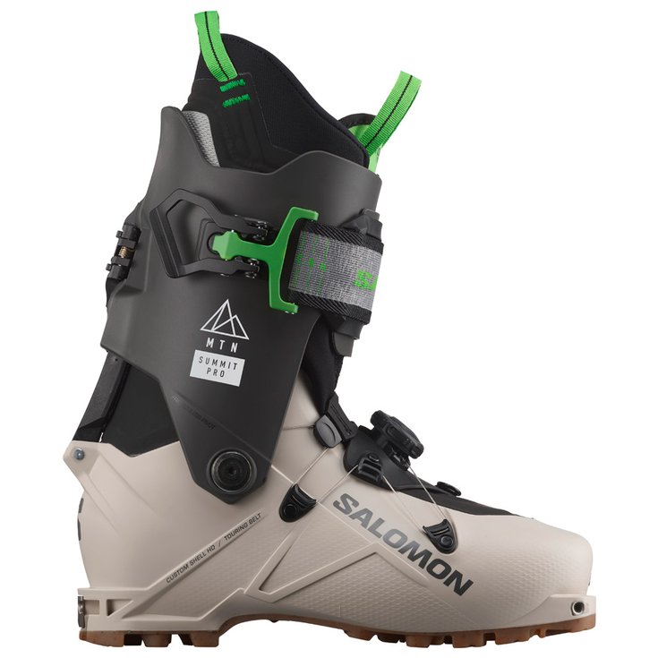 Salomon Chaussures de Ski Randonnée Mtn Summit Pro Rainy Day Belluga Green Devant