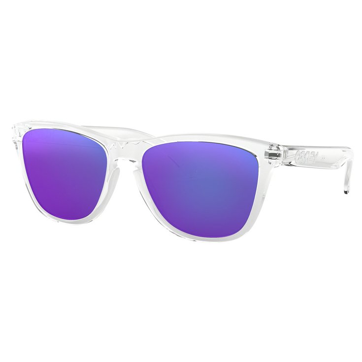 Oakley Sunglasses Frogskins Polished Clear Violet Iridium Overview
