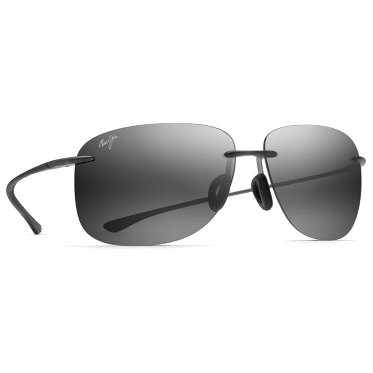 Maui Jim Sonnenbrille Hikina Noir Brillant Gris Neutre MauiPure Lt Präsentation