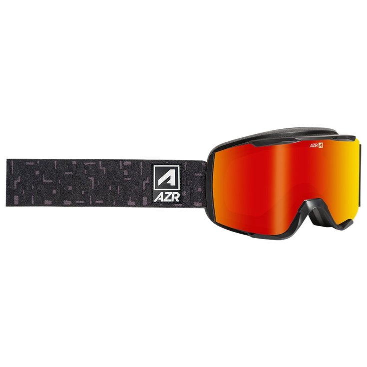 AZR Masque de Ski Urion Otg Mat Noir Full Rouge Multicouche Présentation