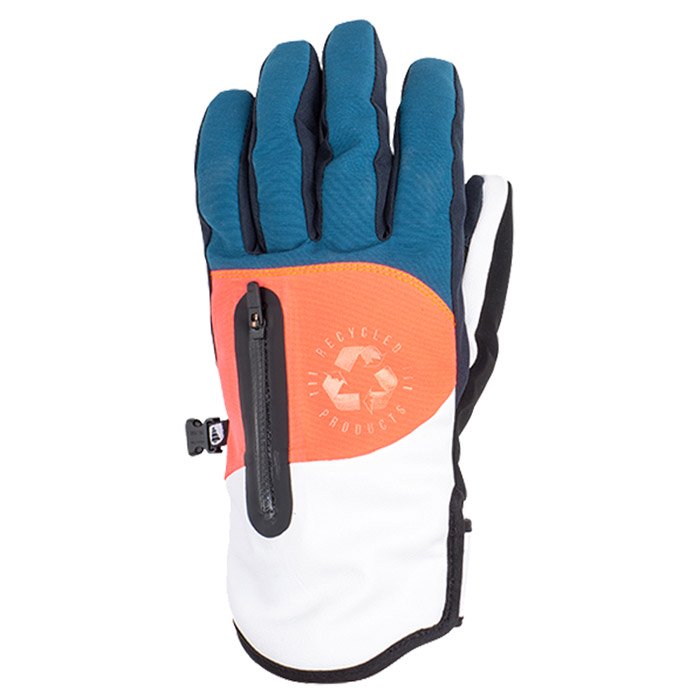 Picture Gloves Kakisa Petrol Blue Neon Coral General View