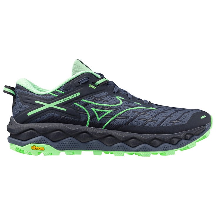 Mizuno Trailrunning-Schuhe Wave Mujin 10 Vintage Indigo Neo Mint India Präsentation