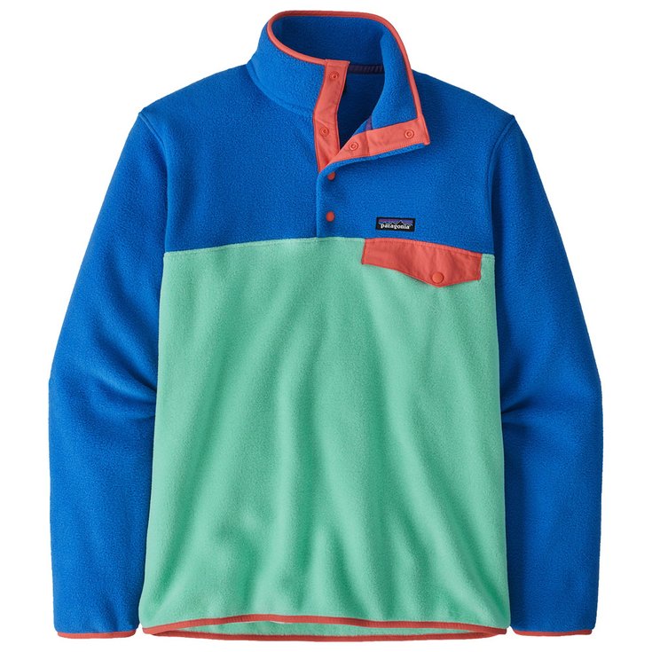 Patagonia Maglione Lightweight Synchilla Snap-T Early Teal Presentazione