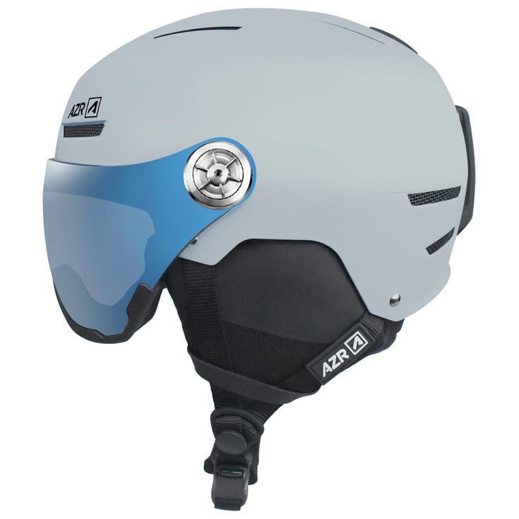 AZR Visor Helm Slider Visor Glacier Matt Irisé Bleu Multicouche Voorstelling