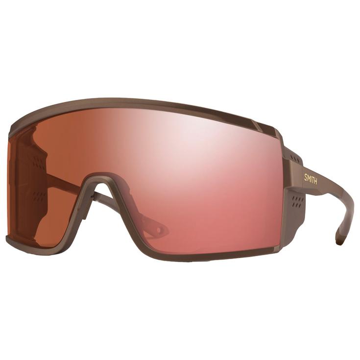 Smith Sunglasses Pursuit Matte Gold Dust Chromapop Glacier Photochromic Rose Gold Mirror + Clear Overview