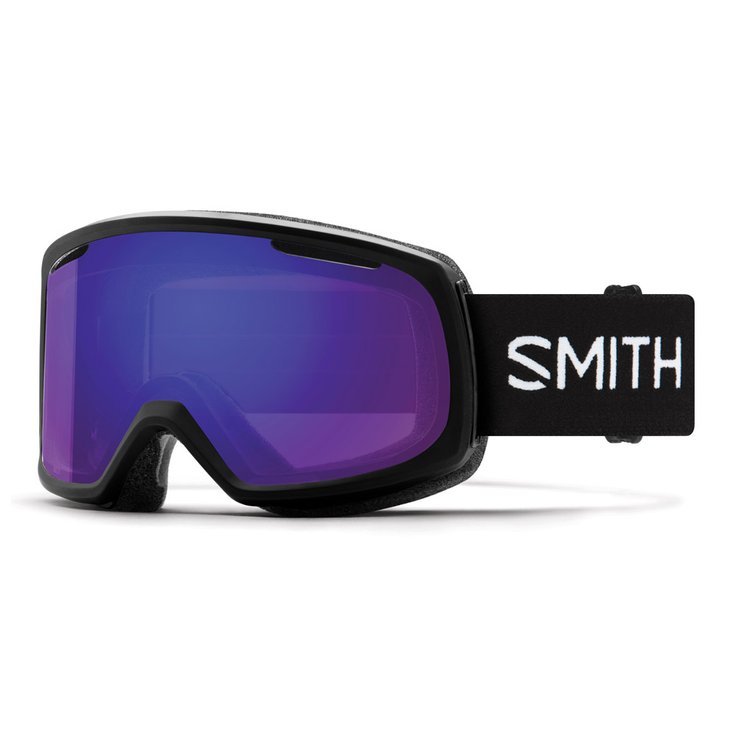 Smith Masque de Ski Riot Black ChromaPop Everyday Violet Mirror + Yellow Présentation
