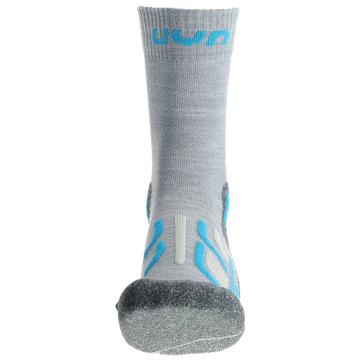 Uyn Chaussettes Trekking Approach Merino Lady Grey Turquoise Voorstelling