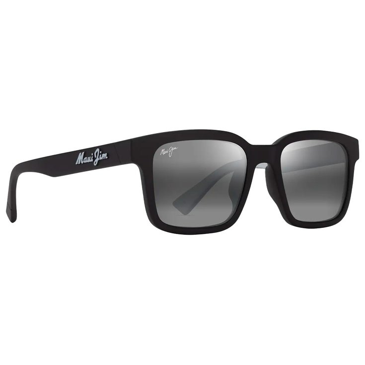 Maui Jim Sonnenbrille Opiopio Asian Fit Noir Mat Dégradé Blanc Gris Neutre MauiPure Präsentation