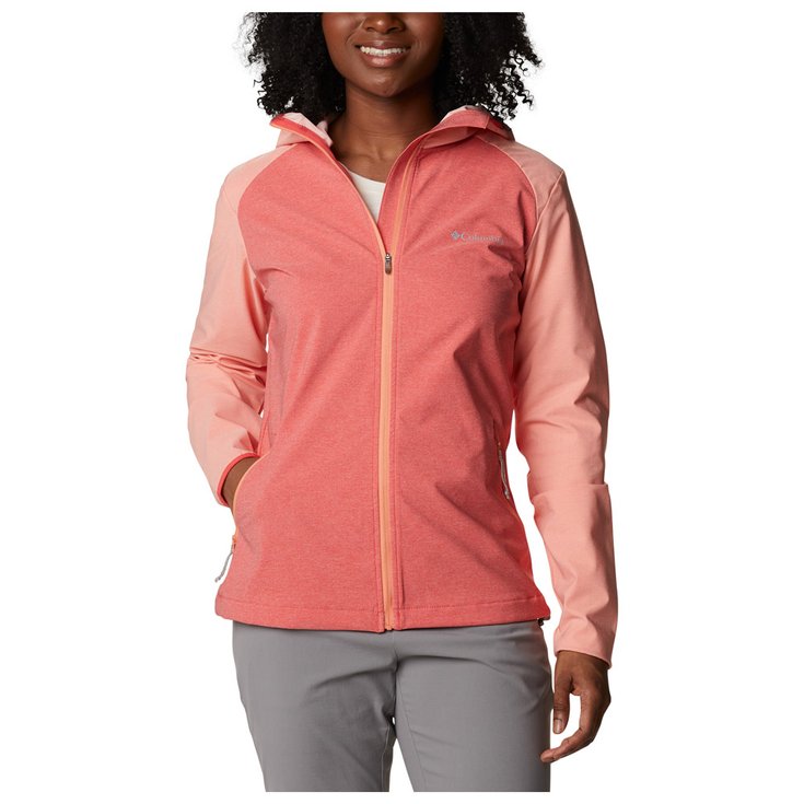 Columbia Hiking jacket W's Heather Canyon Softshell Jacket Red Hibiscus Overview