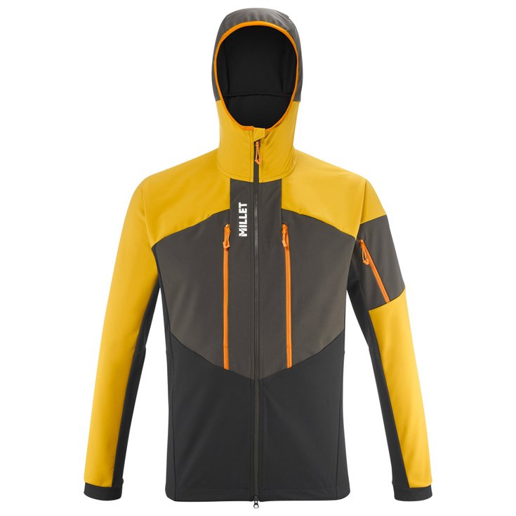 Millet Ski Jacket M White Shield Jkt M Black Safran Overview