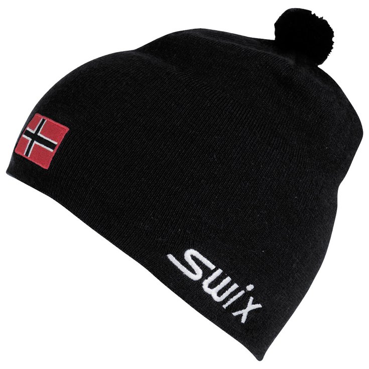 Swix Nordic Beanie Tradition W/Flag Black Overview