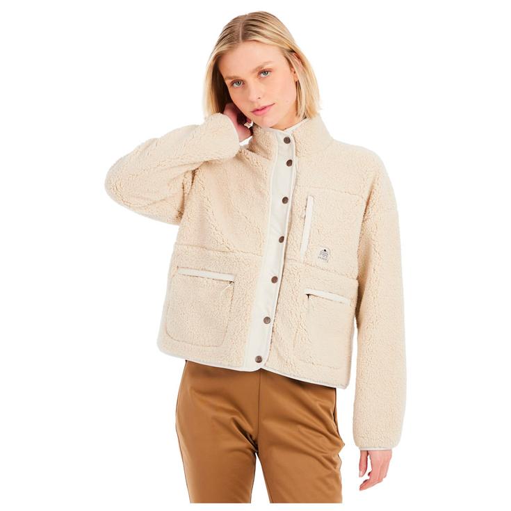 Protest Fleece Prtlux Outdoor Full Zip Top Kitoffwhite Voorstelling