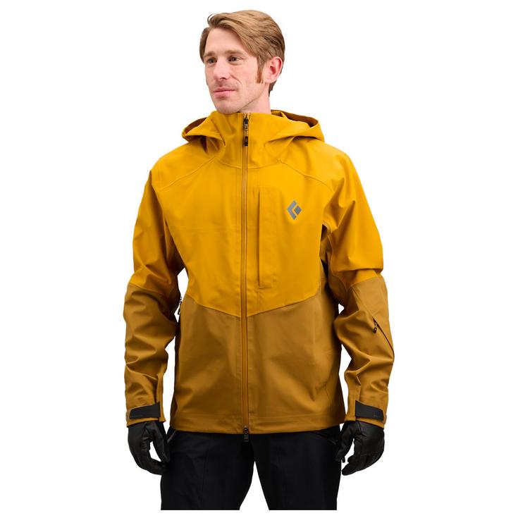 Black Diamond Chaqueta esqui M Recon Stretch Shell Amber Flax Presentación