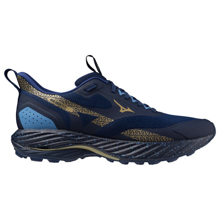 Mizuno Scarpe da trail Wave Rider TT Estate Blue Golden Halo Parisian Presentazione