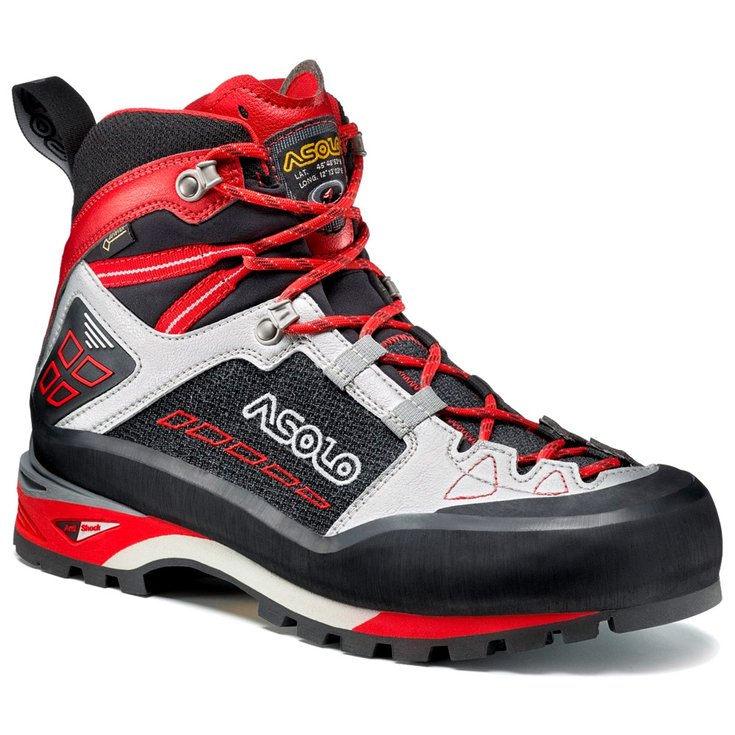Asolo Mountaineering shoes Freney Mid GV Nero Argento Overview