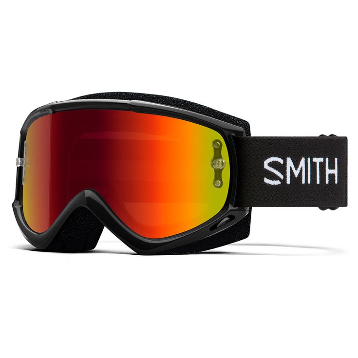 Smith Masque VTT Fuel V1 Black - Red Mirror Antifog Présentation
