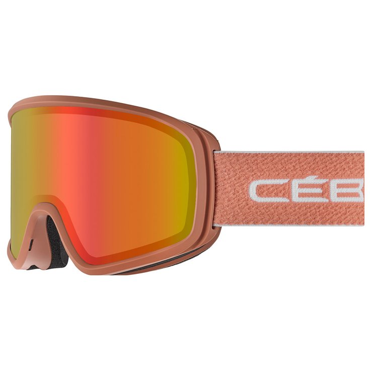 Cebe Masque de Ski Striker Evo Matt Terra Cotta P C Vario Perfo Amber Flash Red Présentation