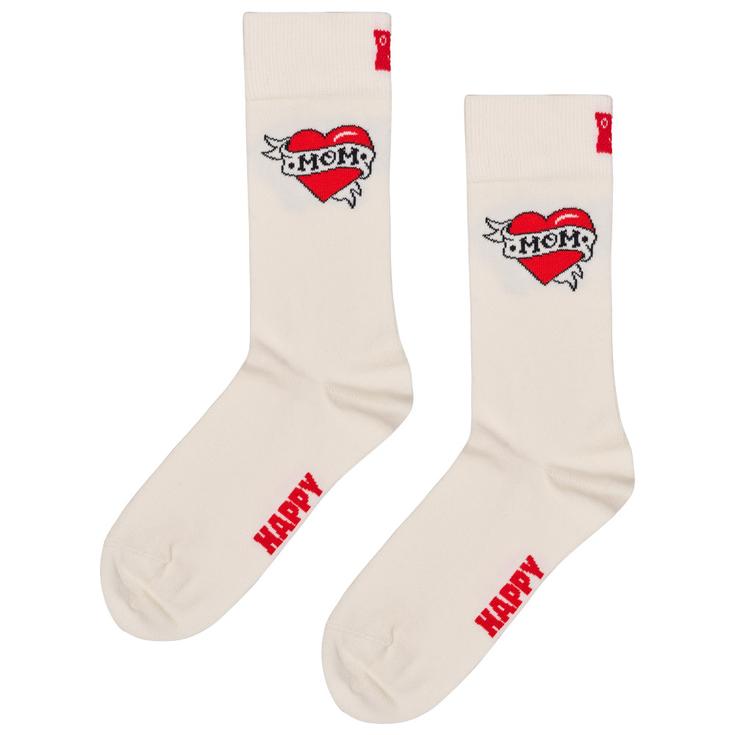 Happy Socks Sokken Crew Socks Mother's Day White Voorstelling