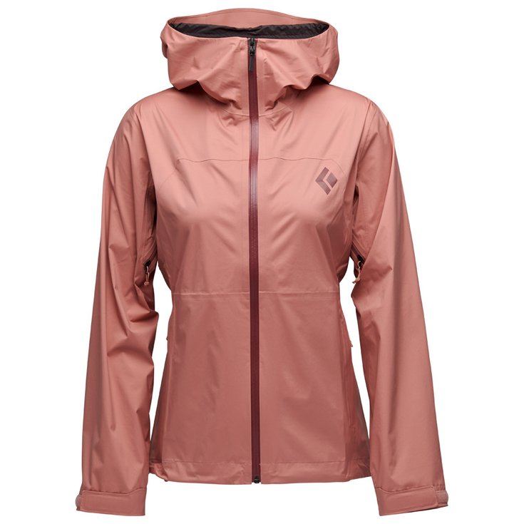 Black Diamond Hiking jacket W Stormline Stretch Rain Shell Chalk Pink Overview