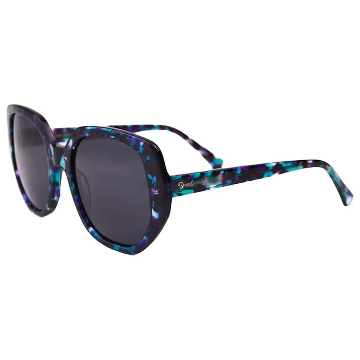 Binocle Eyewear Sunglasses Capri Shiny Turquoise Purple Gradient Grey Polarized Overview
