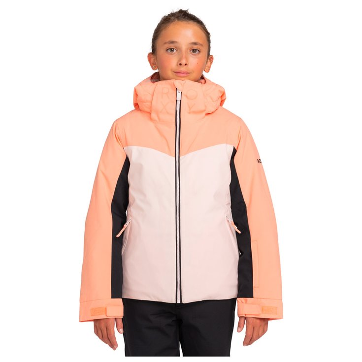 Roxy Skijacke Free Jet Block Girl Peach Pink Präsentation
