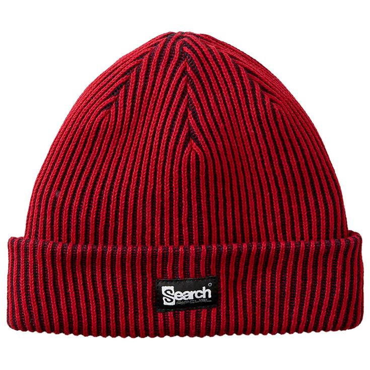 Rip Curl Beanies Search Chunky Reg Beanie Black Red Overview