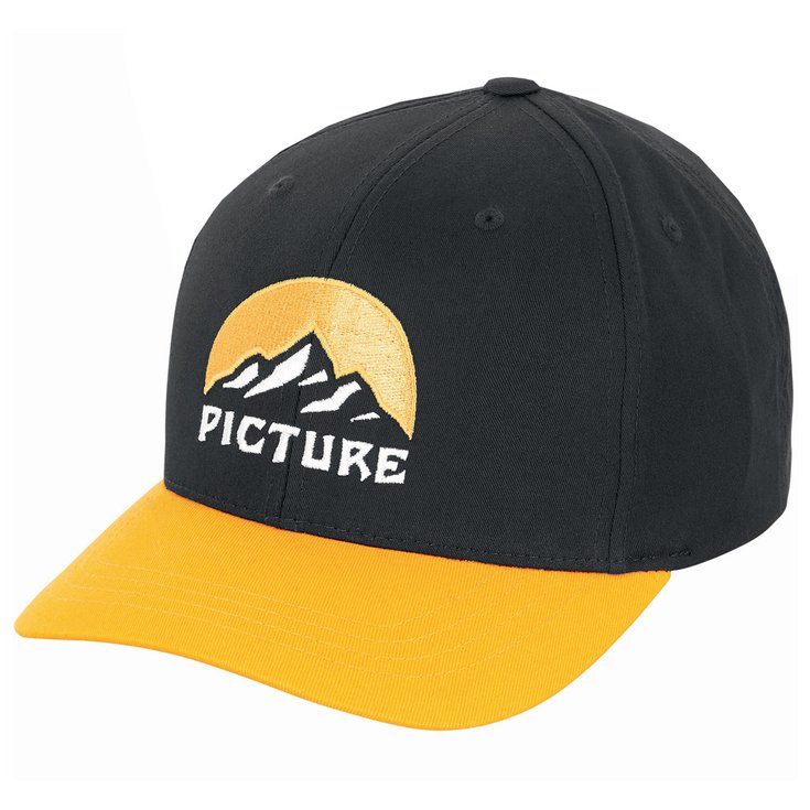 Picture Cap Meadow Baseball Cap Black Overview