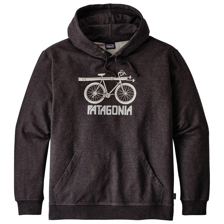 Patagonia Sweatshirt Snow Cycle Midweight Hoody Black Präsentation