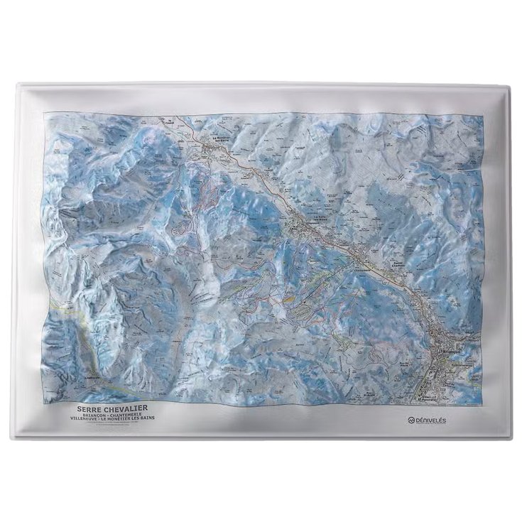 Deniveles Raised-relief map Serre-Chevalier Overview