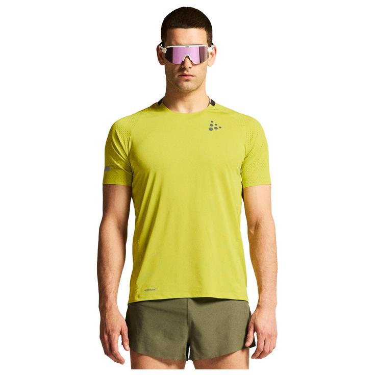 Craft Tee-shirt de trail Pro Hypervent Tee 2 M Pear Présentation