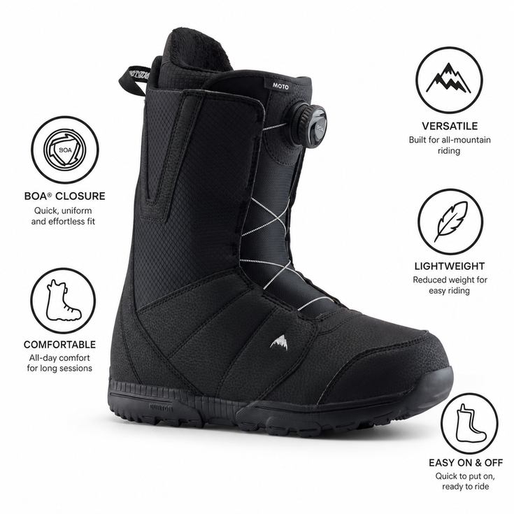 Burton Moto Boa Black 