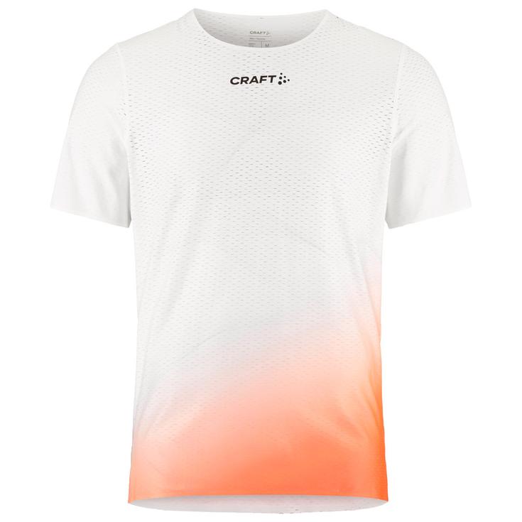 Craft Tee-shirt de trail Race Day Short Sleeve Tee M White Multi Présentation