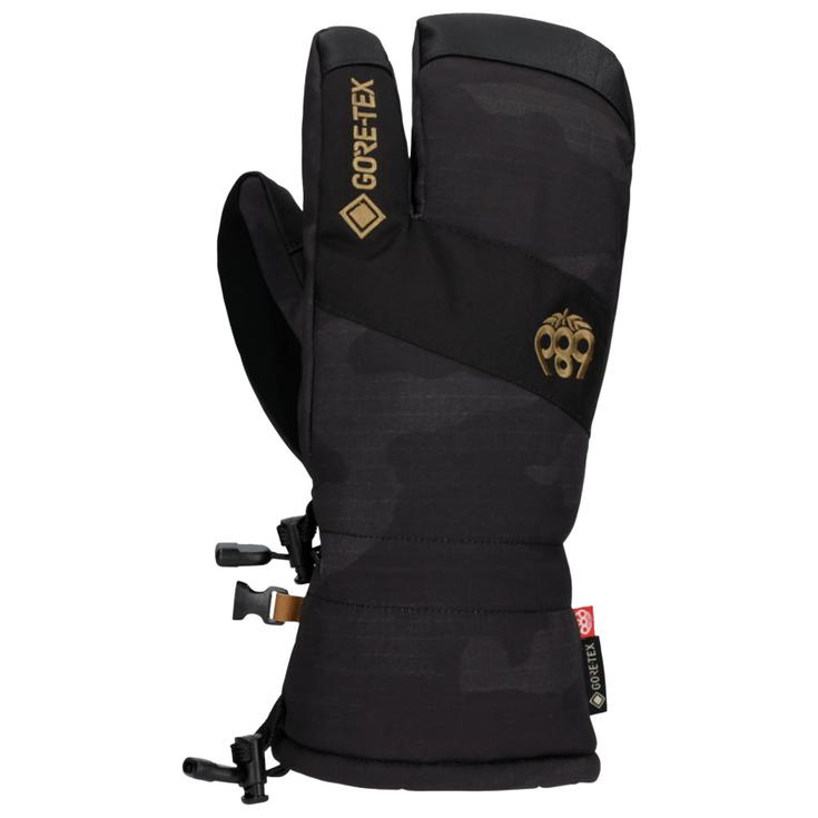 686 Mitten Gore-Tex Linear Trigger Mitt Black Camo Overview